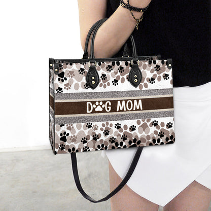 Dog Mom Pu Leather Bag - Gift For Dog Lover - Dog Mom Gift Ideas - Women's Pu Leather Bag