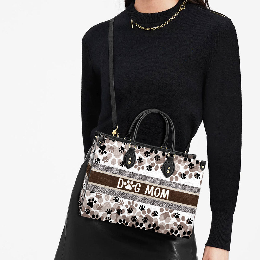 Dog Mom Pu Leather Bag - Gift For Dog Lover - Dog Mom Gift Ideas - Women's Pu Leather Bag