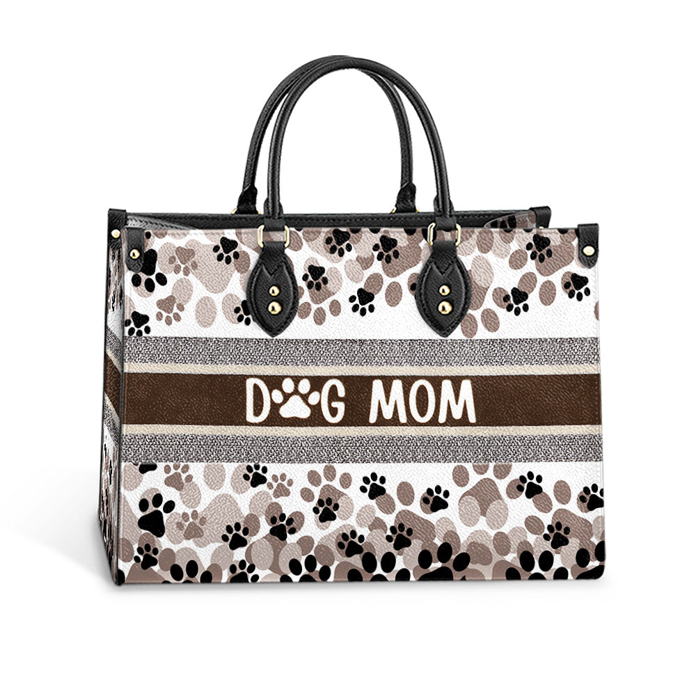 Dog Mom Pu Leather Bag - Gift For Dog Lover - Dog Mom Gift Ideas - Women's Pu Leather Bag