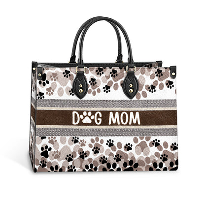 Dog Mom Pu Leather Bag - Gift For Dog Lover - Dog Mom Gift Ideas - Women's Pu Leather Bag