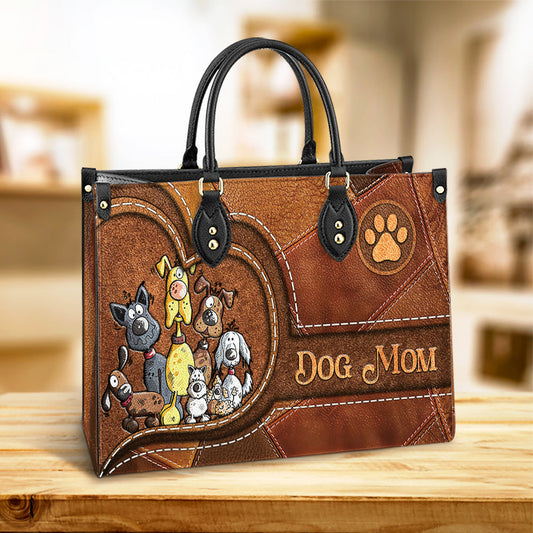 Dog Mom Pu Leather Bag 1 - Dog Mom Gift Ideas - Women's Pu Leather Bag