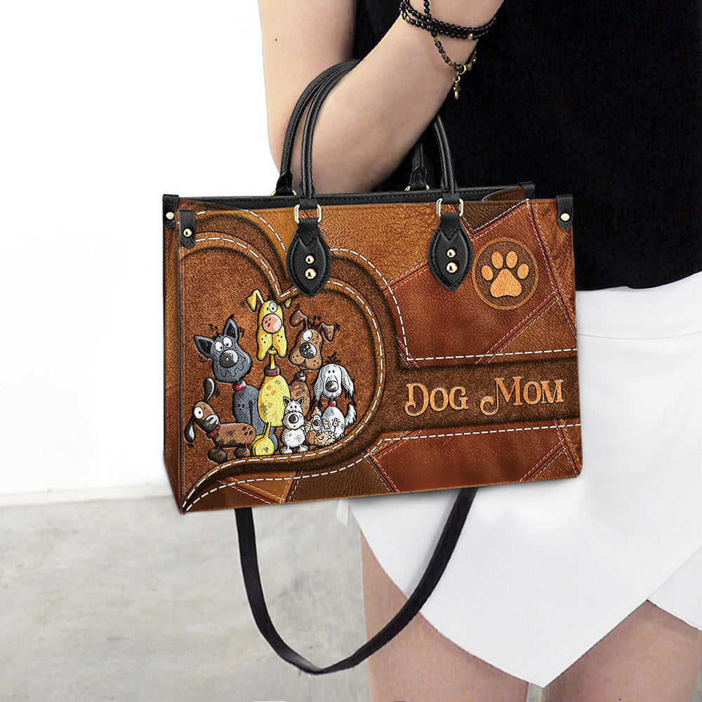 Dog Mom Pu Leather Bag 1 - Dog Mom Gift Ideas - Women's Pu Leather Bag