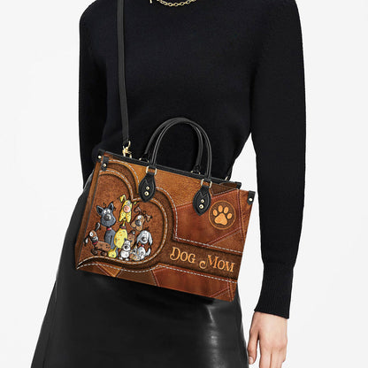 Dog Mom Pu Leather Bag 1 - Dog Mom Gift Ideas - Women's Pu Leather Bag