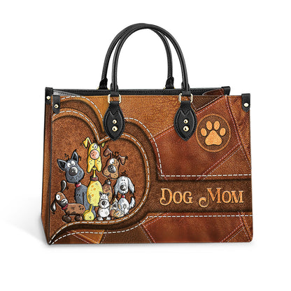 Dog Mom Pu Leather Bag 1 - Dog Mom Gift Ideas - Women's Pu Leather Bag
