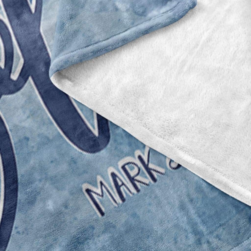 Don't Be Afraid Just Believe Mark 536 Fleece Blanket - Christian Blanket - Bible Verse Blanket