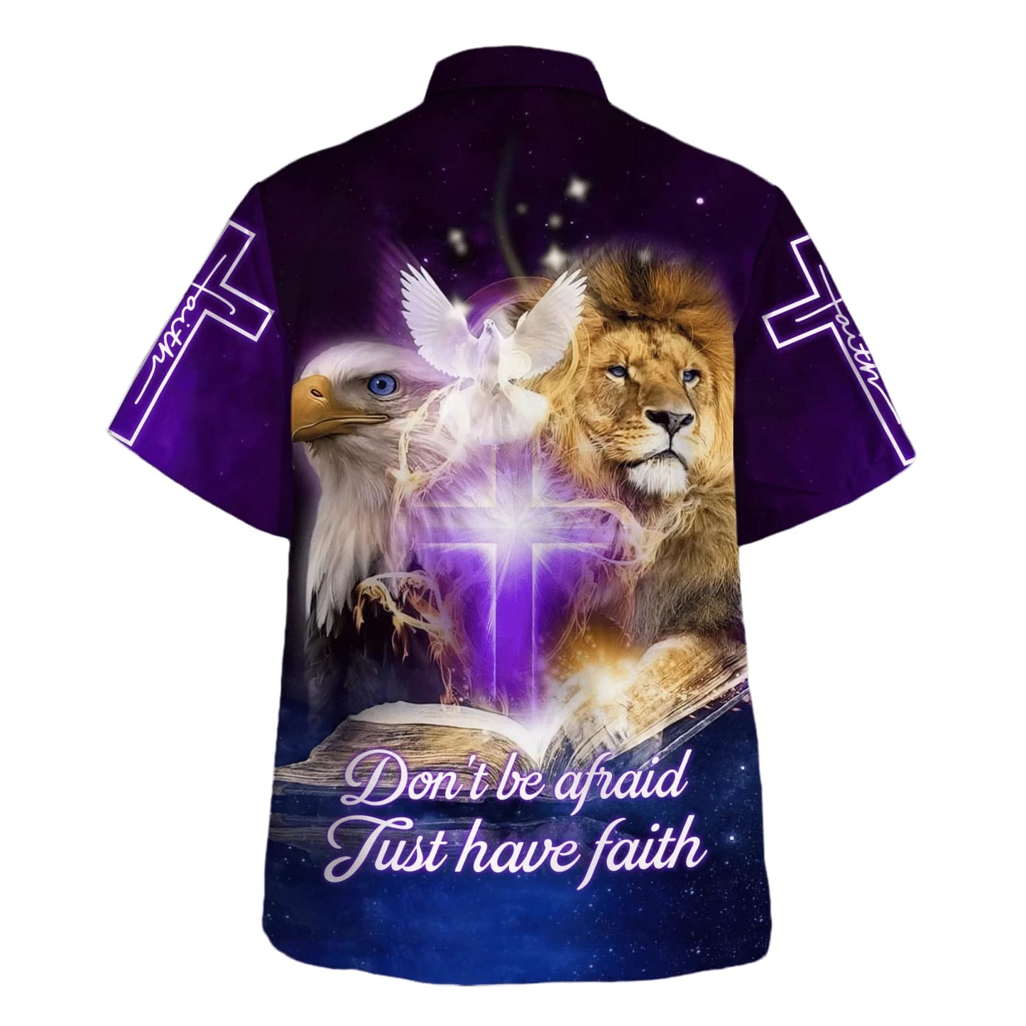 Don't Be Afraid Just Have Faith Hawaiian Shirt - Christian Hawaiian Shirt - Best Hawaiian Shirts