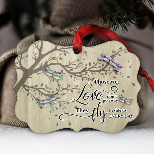 Dragonfly Memorial 4 Metal Ornament - Christmas Ornament - Christmas Gift