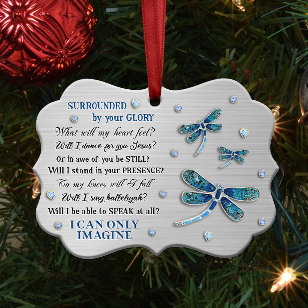 Dragonfly Memorial 5 Metal Ornament - Christmas Ornament - Christmas Gift