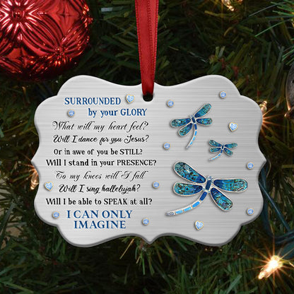 Dragonfly Memorial 5 Metal Ornament - Christmas Ornament - Christmas Gift
