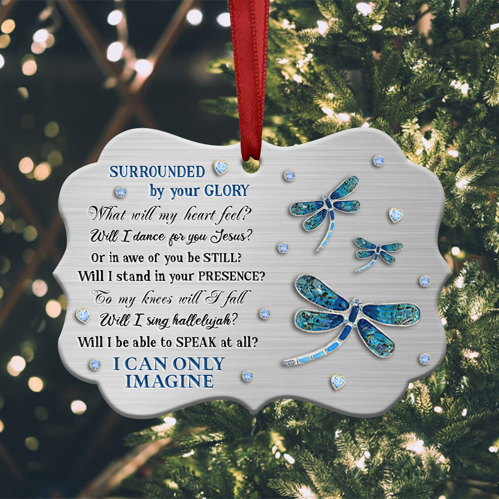 Dragonfly Memorial 5 Metal Ornament - Christmas Ornament - Christmas Gift