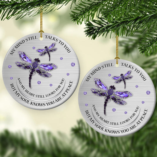 Dragonfly Memorial Circle Ornament 1 - Christmas Ornament - Ciaocustom