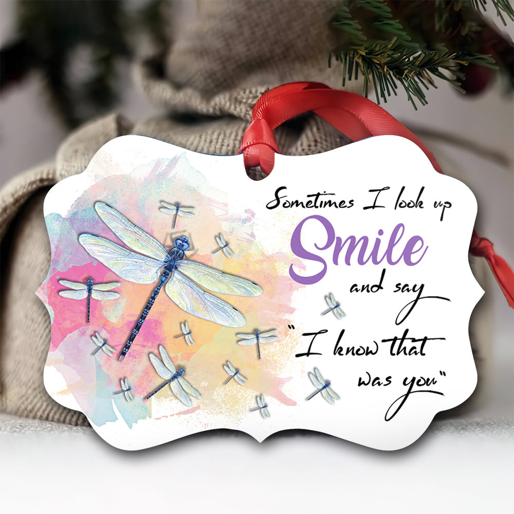 Dragonfly Memorial Metal Ornament - Christmas Ornament - Christmas Gift