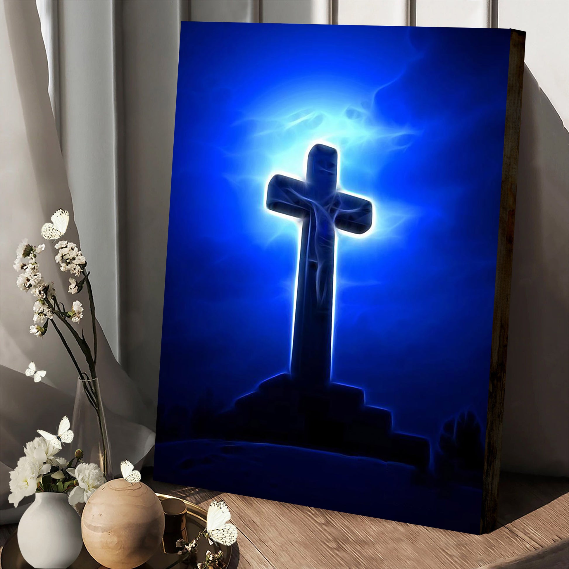 Dramatic Jesus Crucifixion Canvas Wall Art - Easter Canvas Pictures - Christian Canvas Wall Decor
