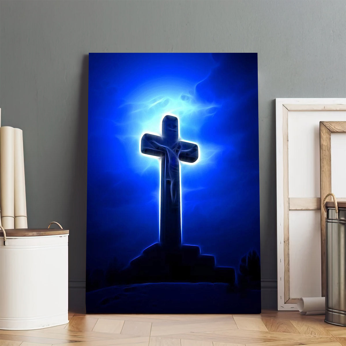 Dramatic Jesus Crucifixion Canvas Wall Art - Easter Canvas Pictures - Christian Canvas Wall Decor