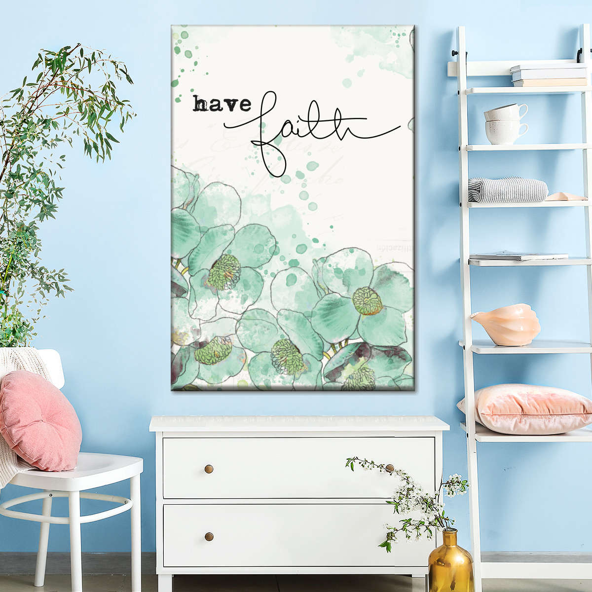 Dream And Faith Canvas Wall Art - Christian Wall Decor Art - Religious Wall Decor