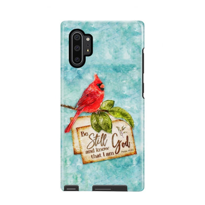 Psalm 4610 Be Still And Know That I Am God - Cardinal Christmas Phone Case - Inspirational Bible Scripture iPhone Cases