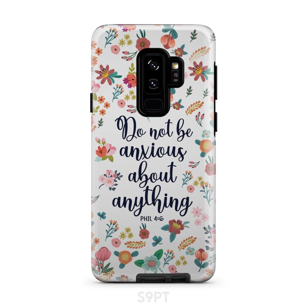 Phil 46 Do Not Be Anxious About Anything Phone Case - Inspirational Bible Scripture iPhone Cases