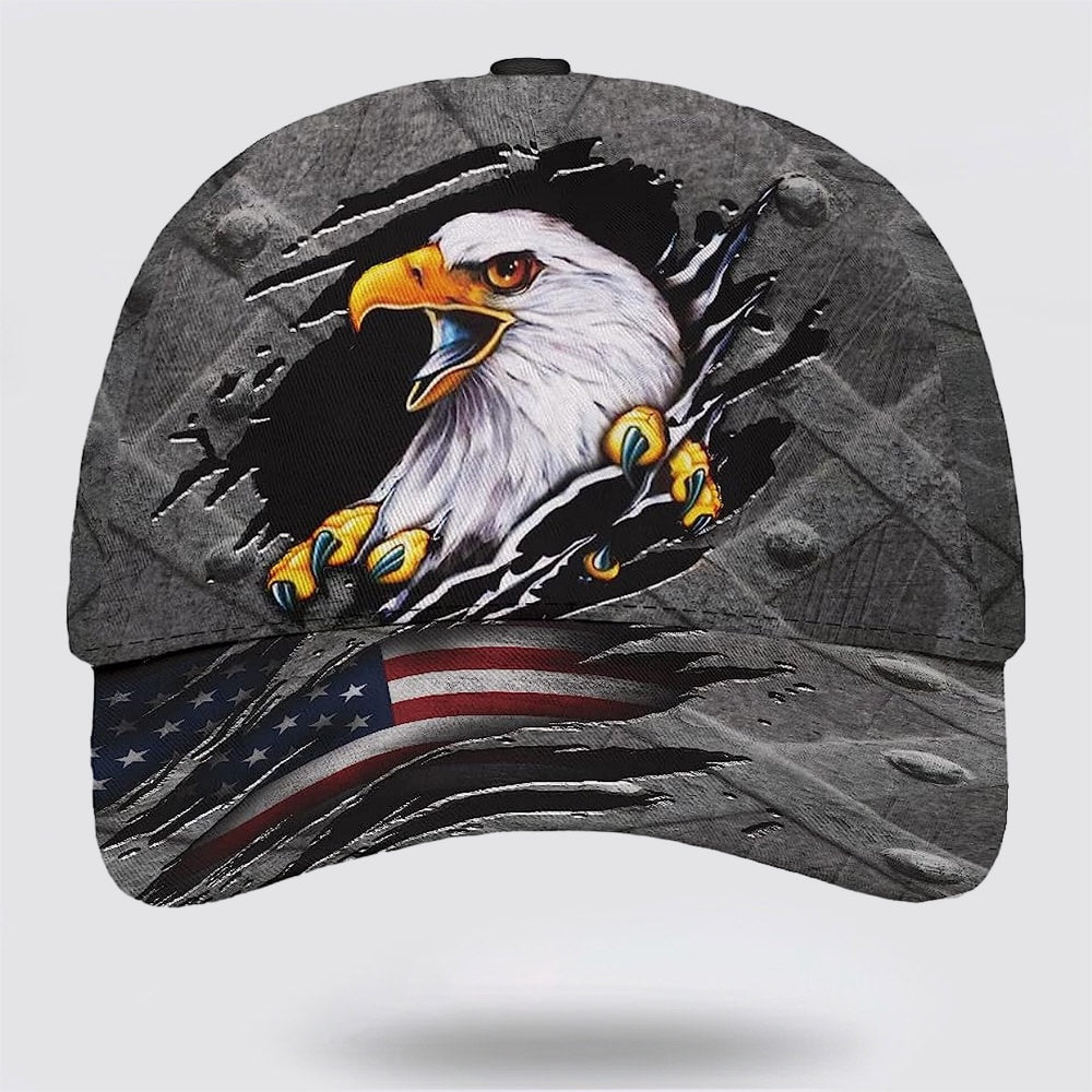 Eagle American Flag Baseball Cap - Christian Hats for Men and Women