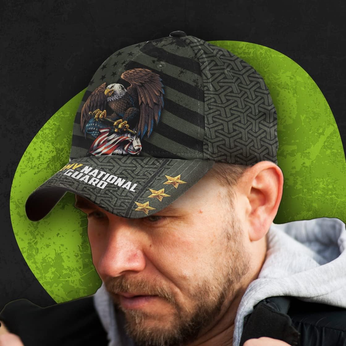 Eagle Army National Guard Baseball Cap - Christian Hats for Men and Women