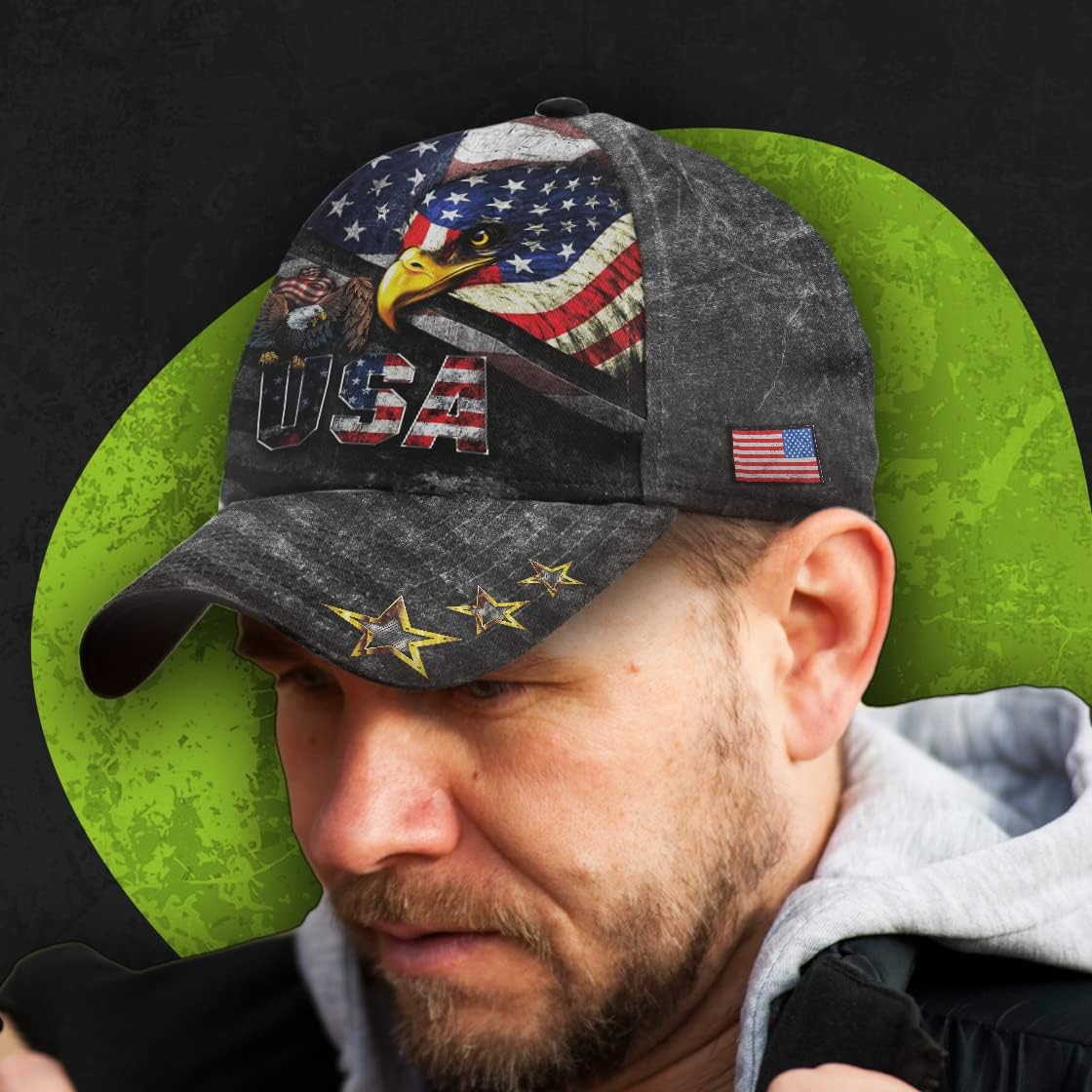 Eagle Usa Baseball Cap - Christian Hats for Men and Women
