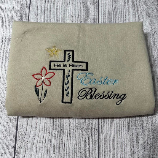 Easter Blessing Women's Embroidered Sweatshirts