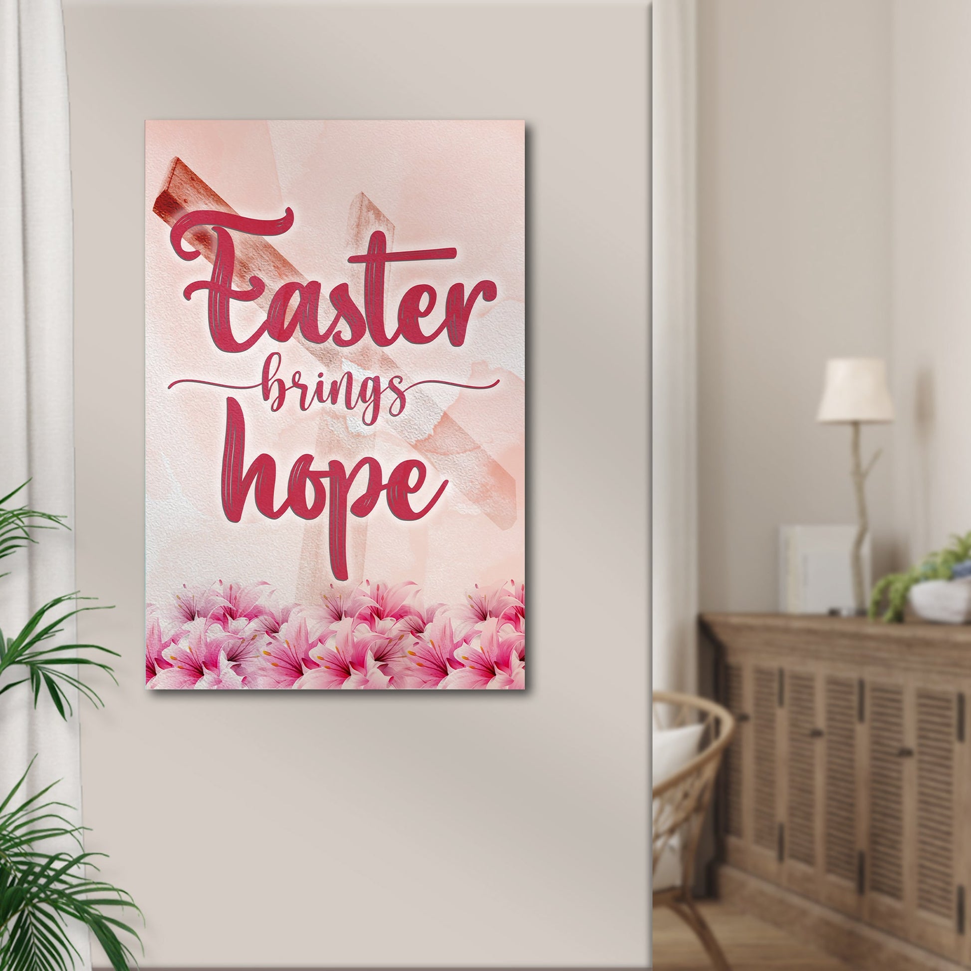 Easter Brings Hope Canvas Wall Art - Easter Canvas Pictures - Religious Wall Decor