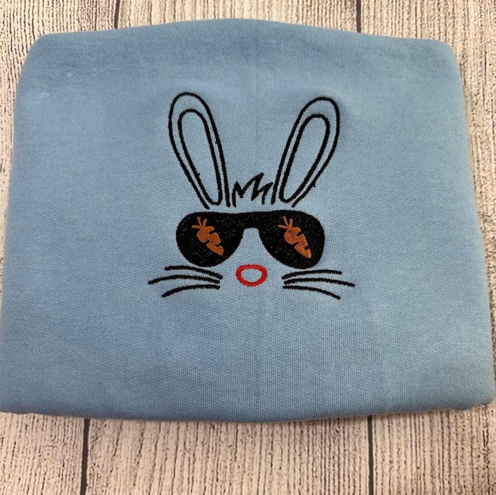 Easter Bunny Women's Embroidered Sweatshirts