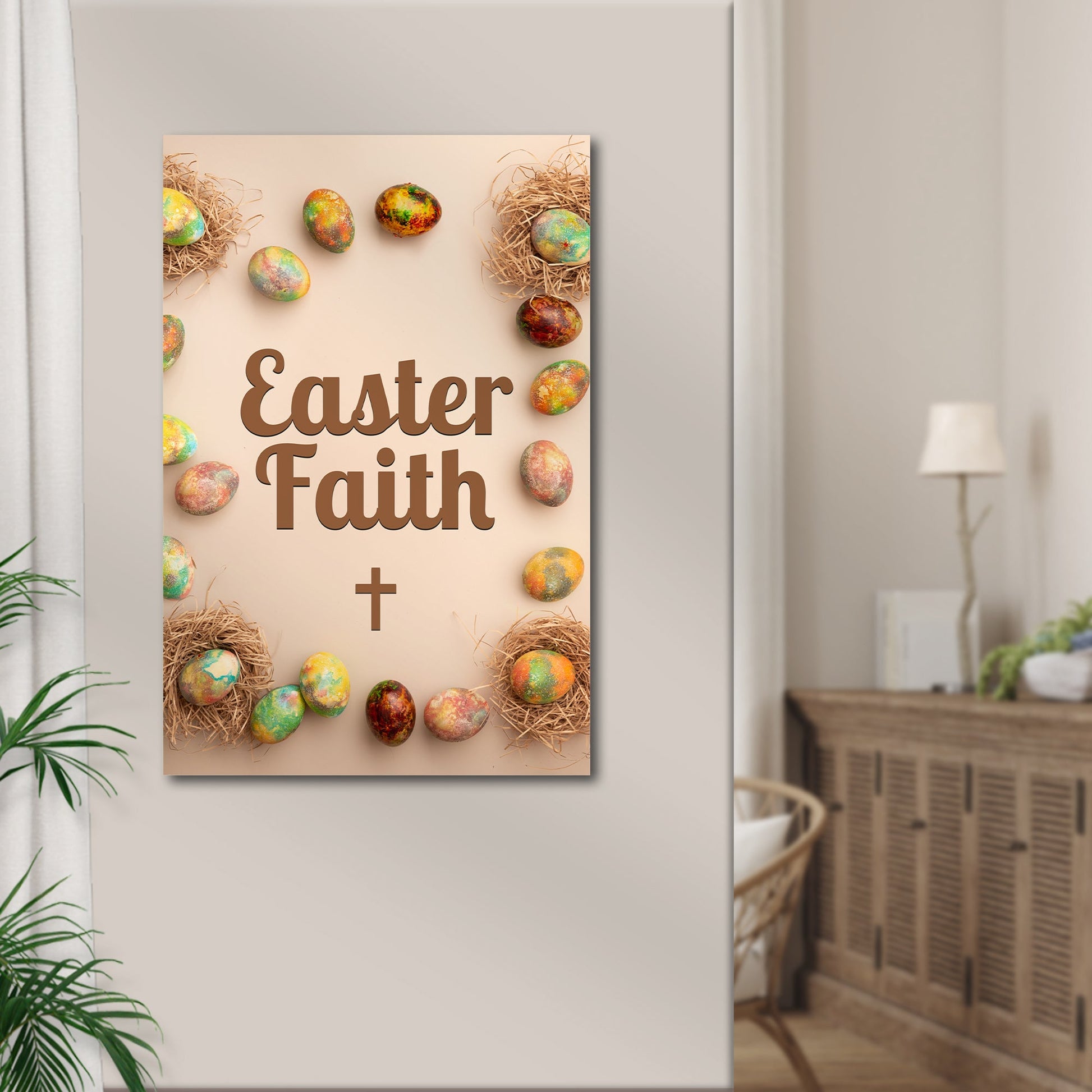 Easter Faith Canvas Wall Art - Easter Canvas Pictures - Religious Wall Decor