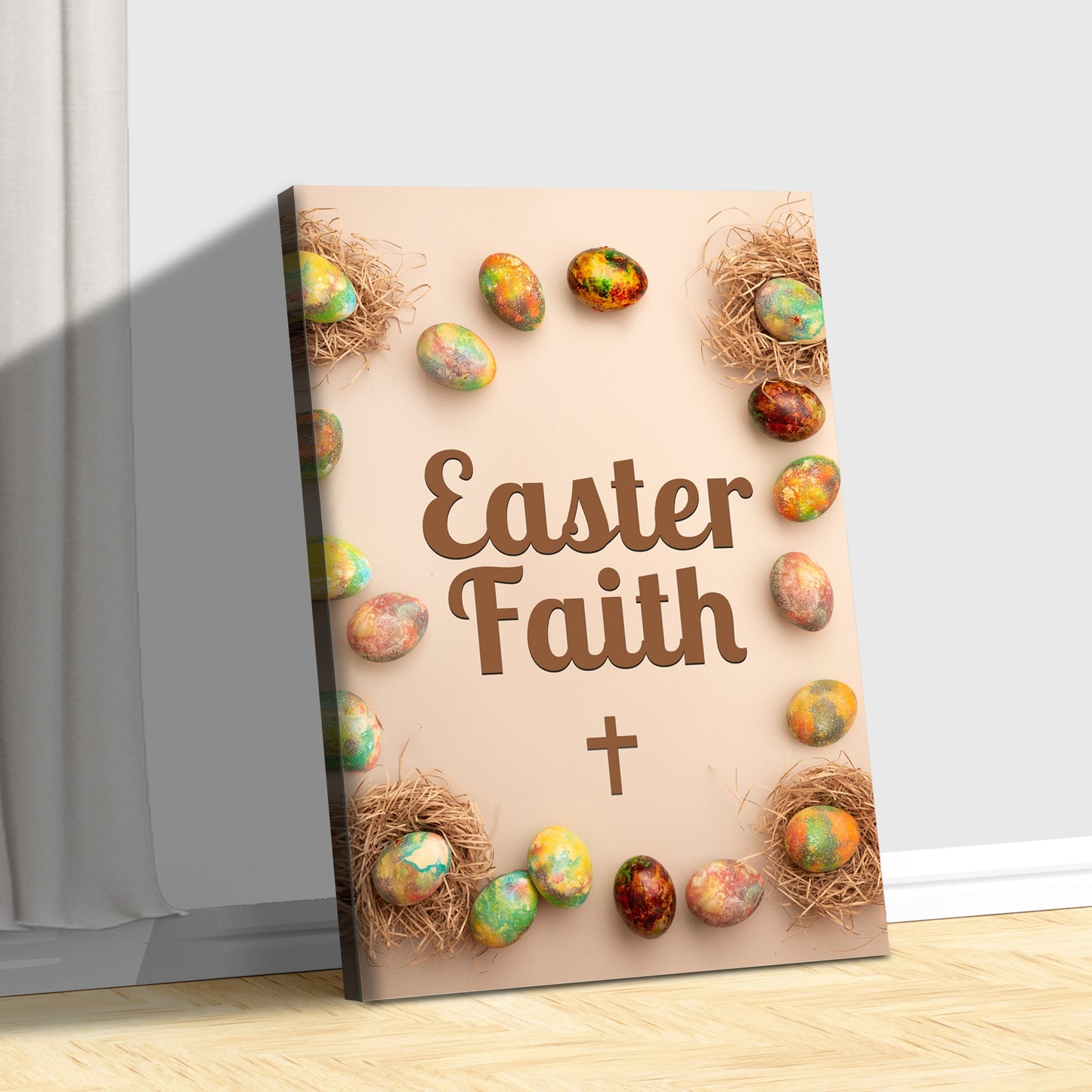 Easter Faith Canvas Wall Art - Easter Canvas Pictures - Religious Wall Decor