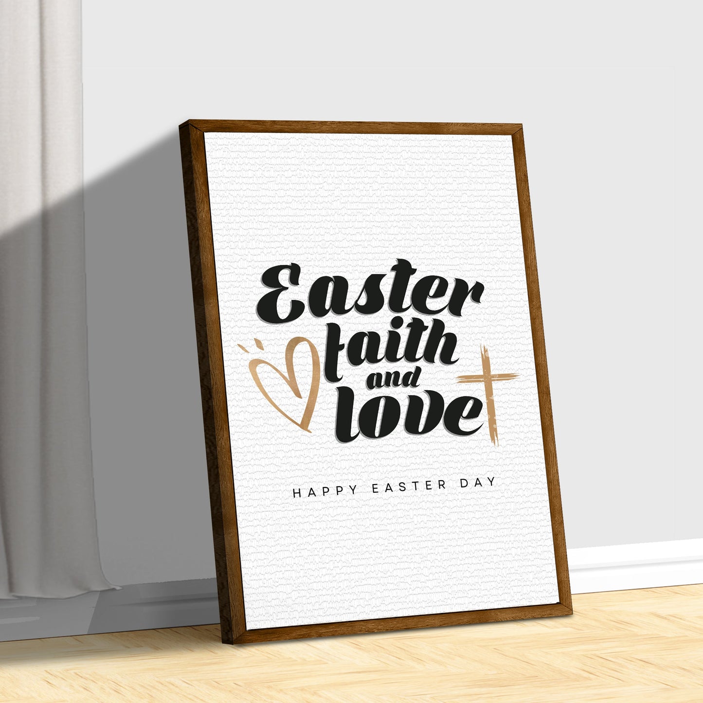 Easter Faith Easter Love Canvas Wall Art - Easter Canvas Pictures - Religious Wall Decor