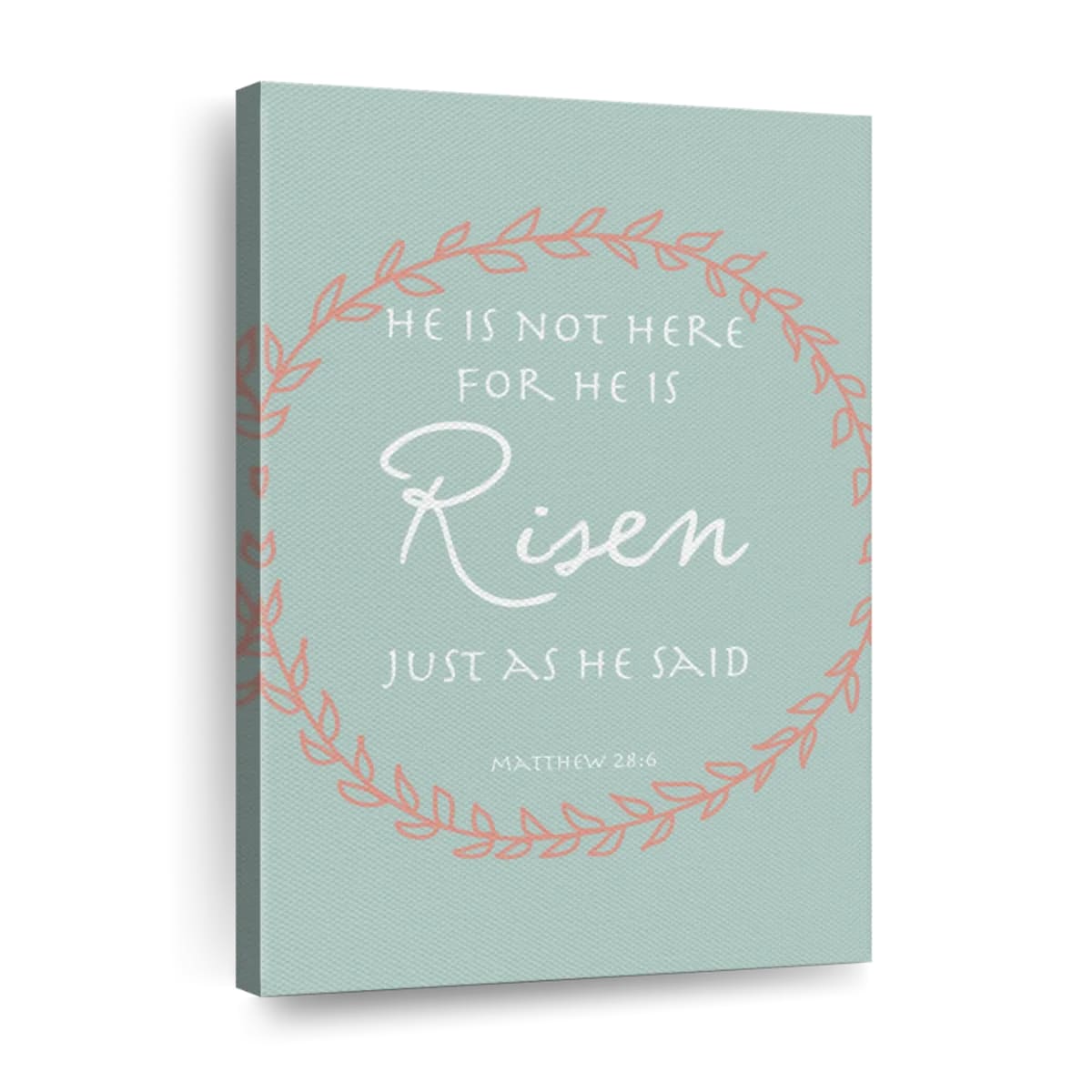 Easter He Is Not Here He Is Risen Canvas Wall Art Christian Wall Dec