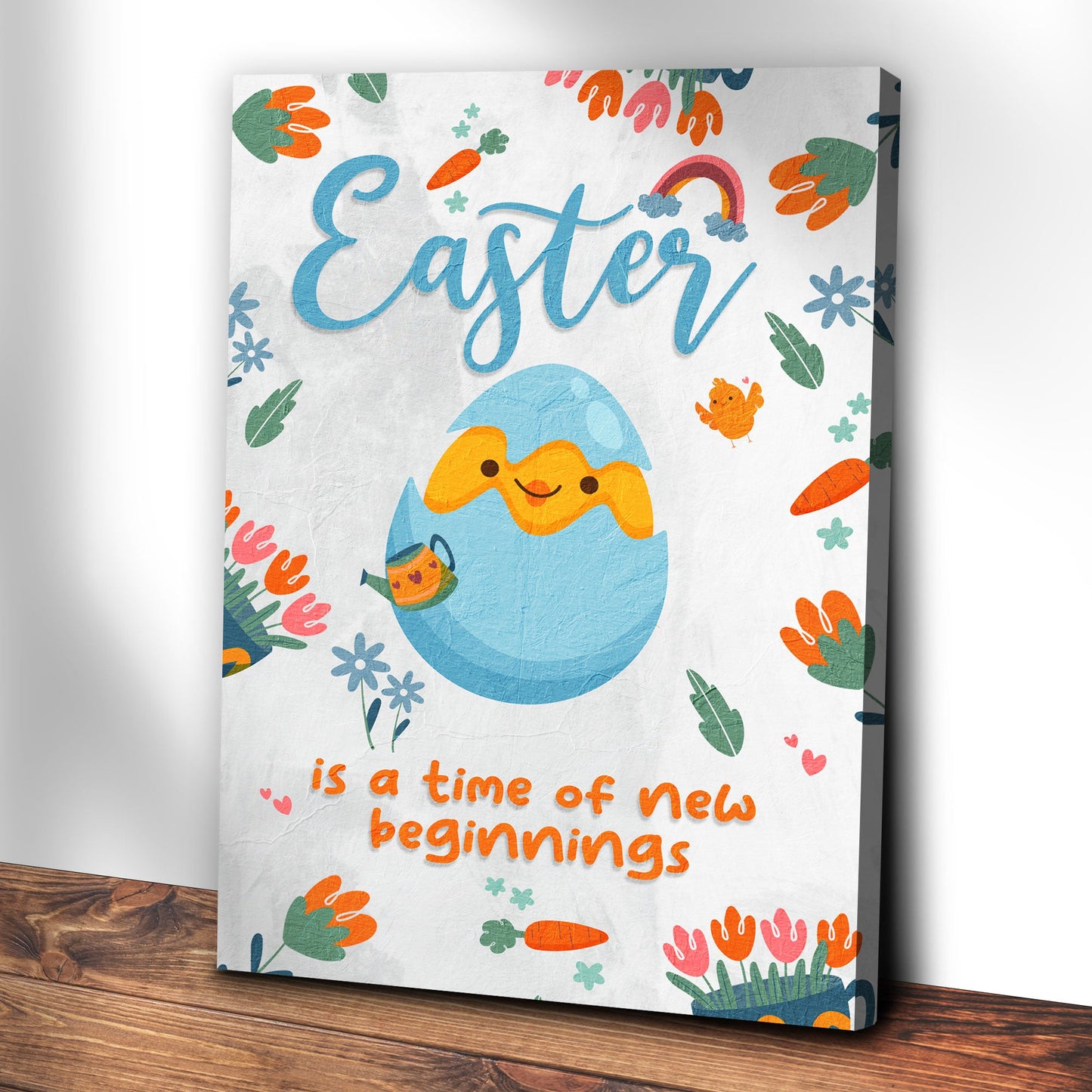 Easter Is A Time Of New Beginnings Canvas Wall Art - Easter Canvas Pictures - Religious Wall Decor