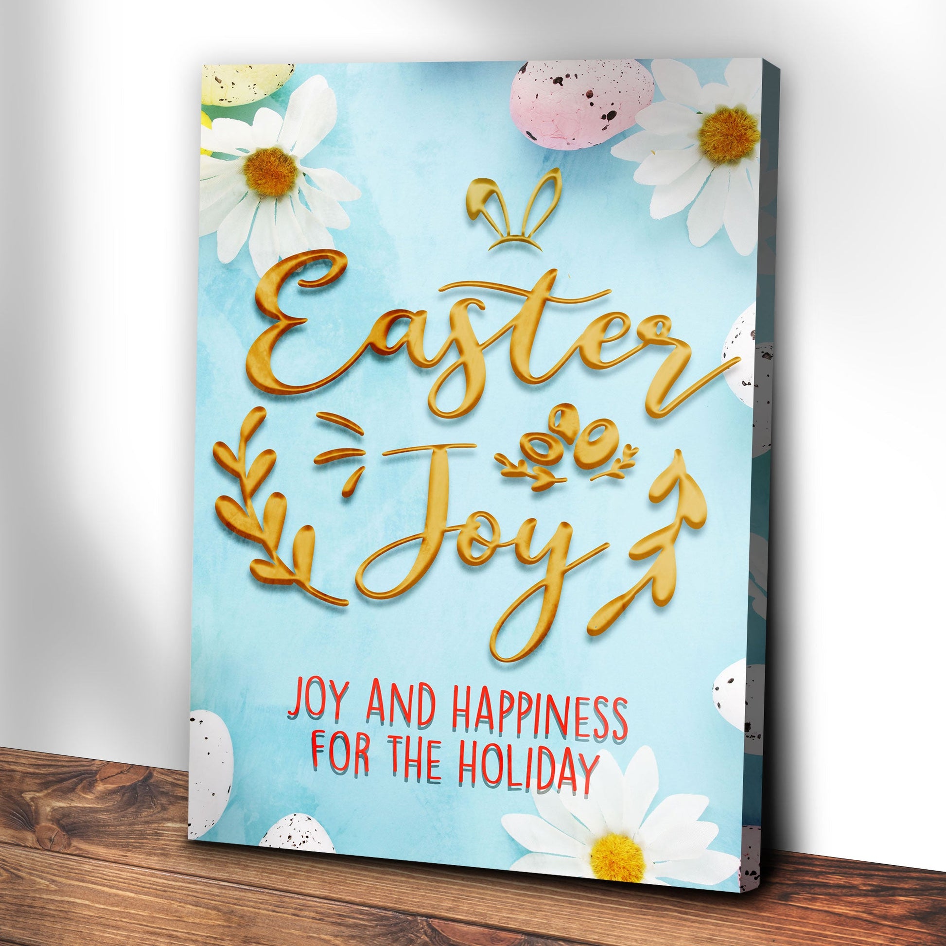 Easter Joy Canvas Wall Art - Easter Canvas Pictures - Religious Wall Decor