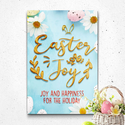 Easter Joy Canvas Wall Art - Easter Canvas Pictures - Religious Wall Decor