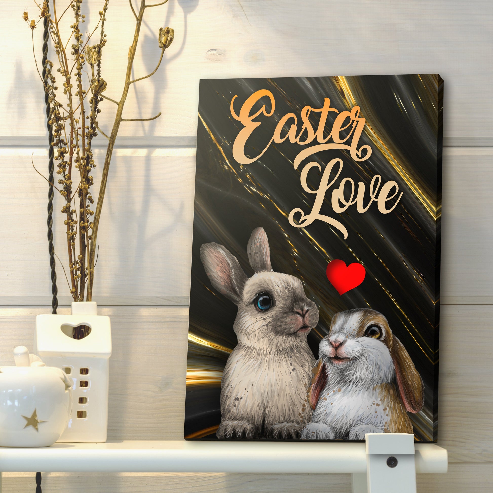 Easter Love Canvas Wall Art - Easter Canvas Pictures - Religious Wall Decor