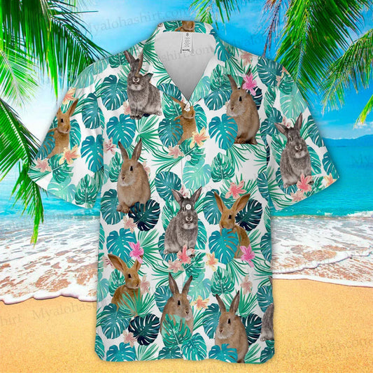 Easter Rabbit Hawaiian Shirt - Easter Hawaiian Shirts For Men & Women
