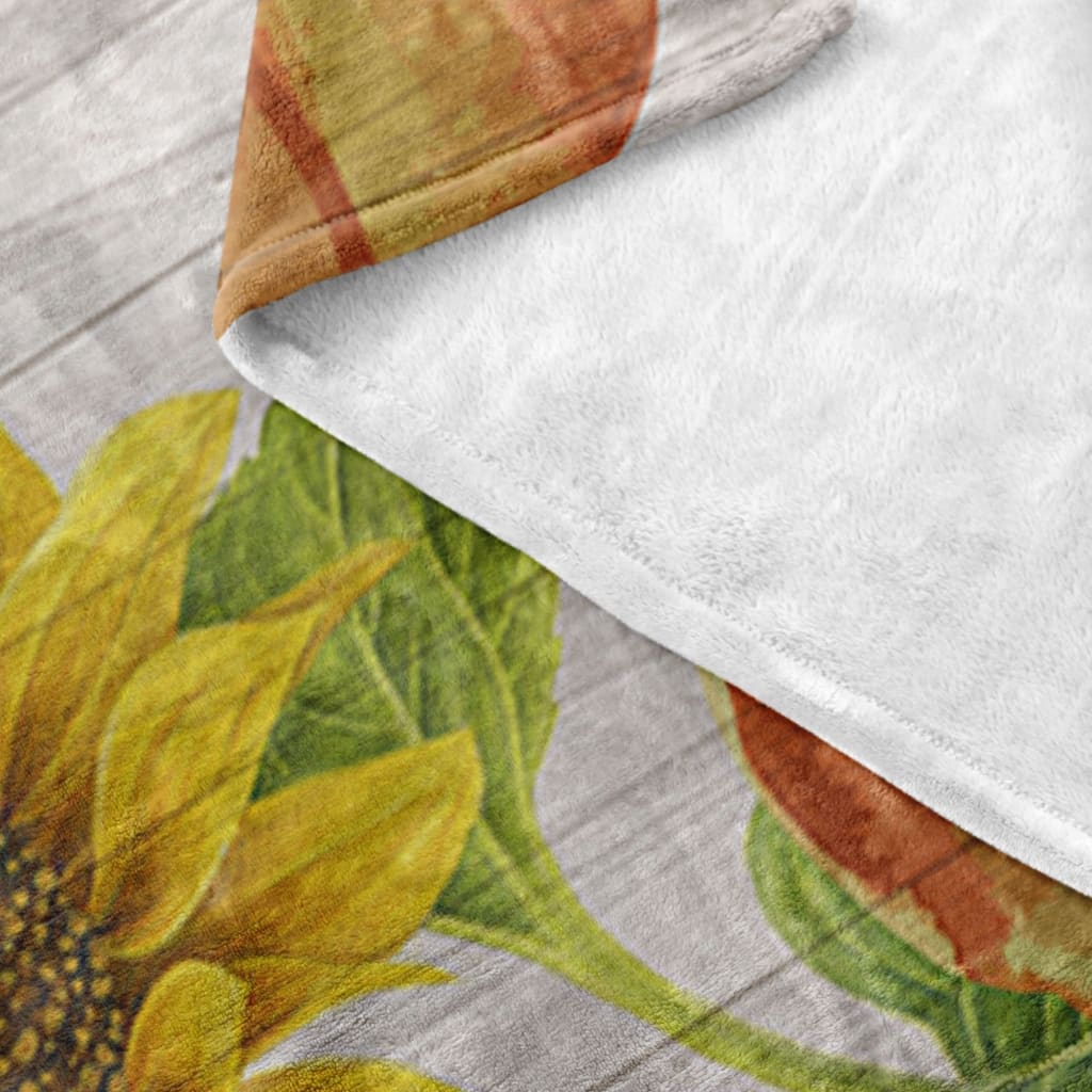 Eat Drink And Be Thankful Fleece Blanket - Christian Blanket - Bible Verse Blanket