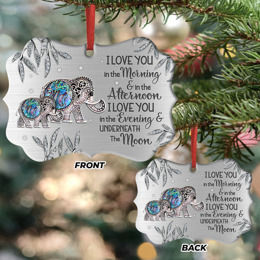 Elephant Motherhood Jewelry Style Metal Ornament - Christmas Ornament - Christmas Gift