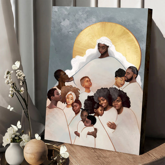 Embraced Wall Art Canvas - Religious Wall Art Canvas - Poster To Print