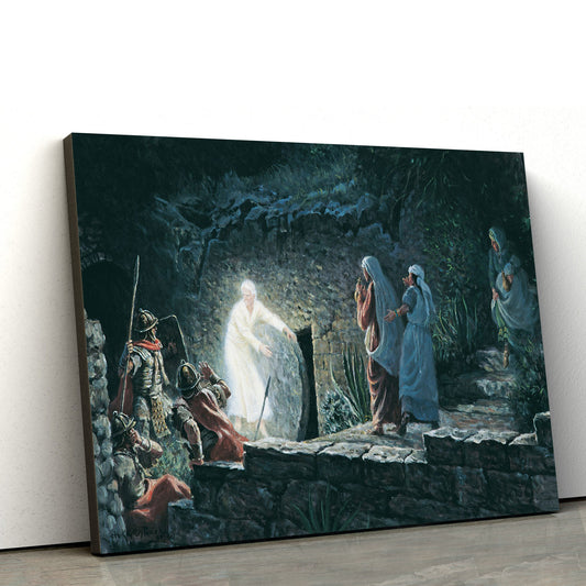Empty Tomb Painting Canvas Wall Art - Easter Wall Art - Christian Canvas Wall Art