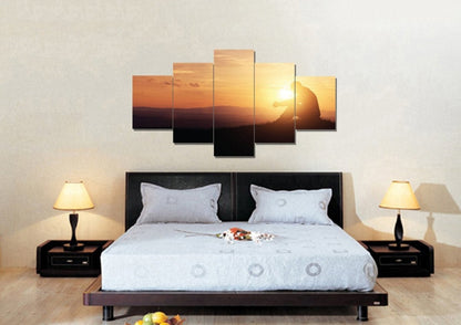 Ending Day With Prayer Wall Art - Christian Canvas Wall Art