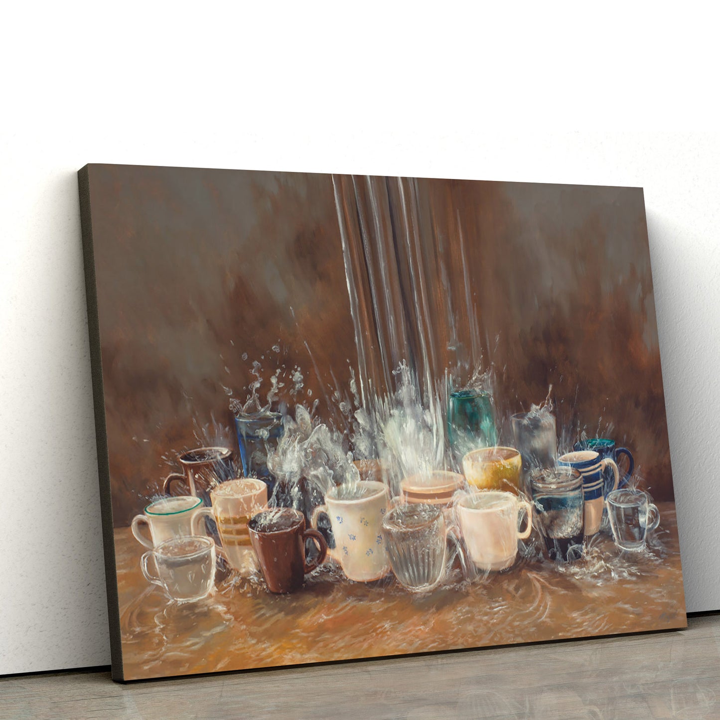 Enough To Fill Every Cup Canvas Wall Art - Christian Wall Decor