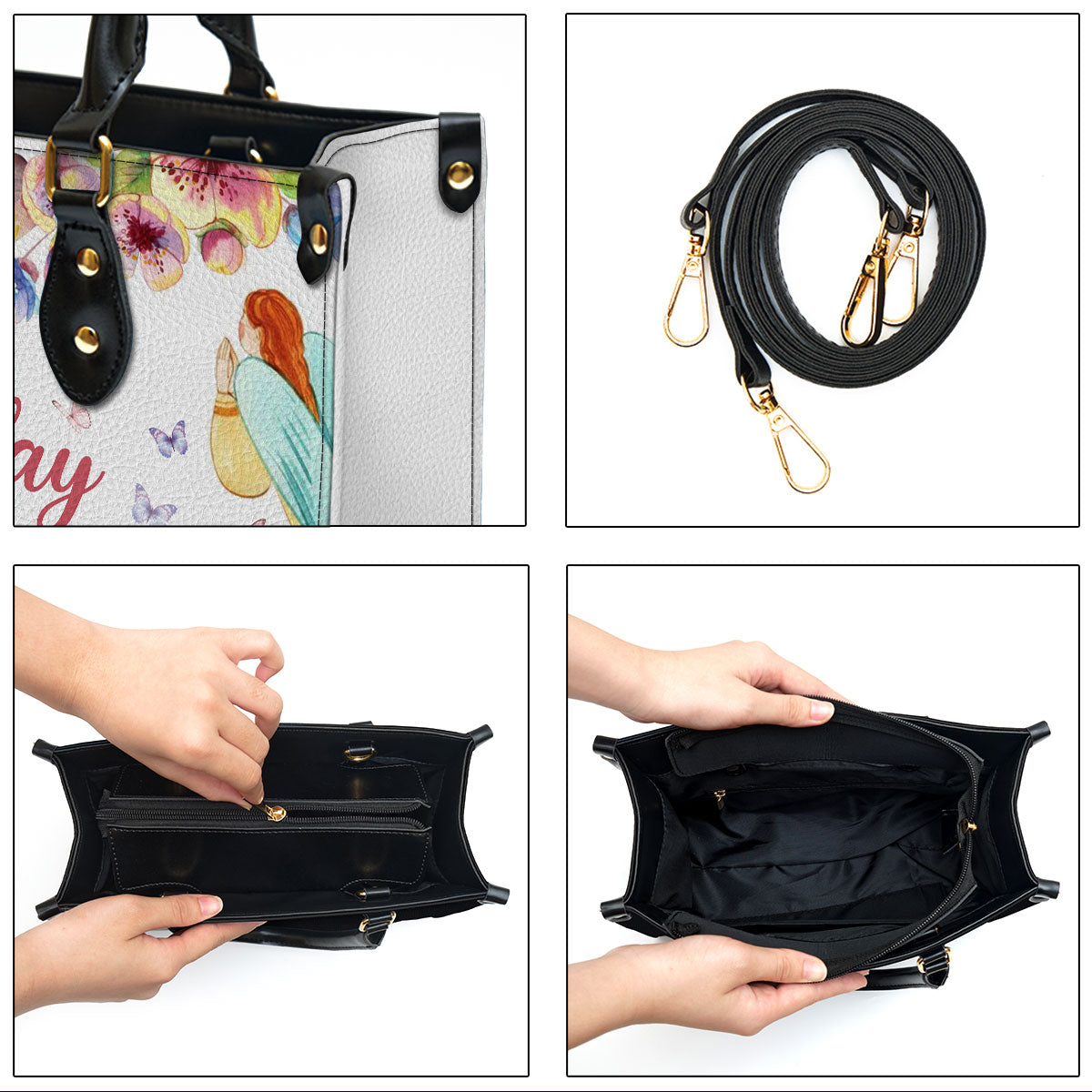 Every Day Is A Blessing Leather Handbag With Handle - Religious Gifts For Women - Women Pu Leather Bag