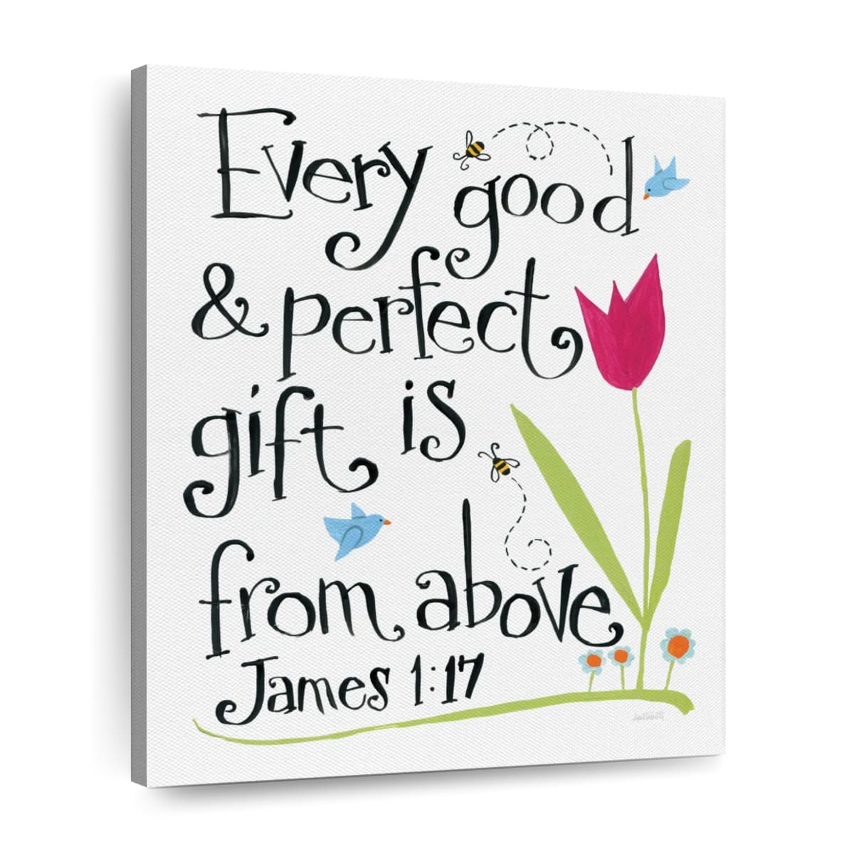 Every Good And Perfect Gift Canvas Wall Art - Christian Wall Decor Art - Religious Wall Decor