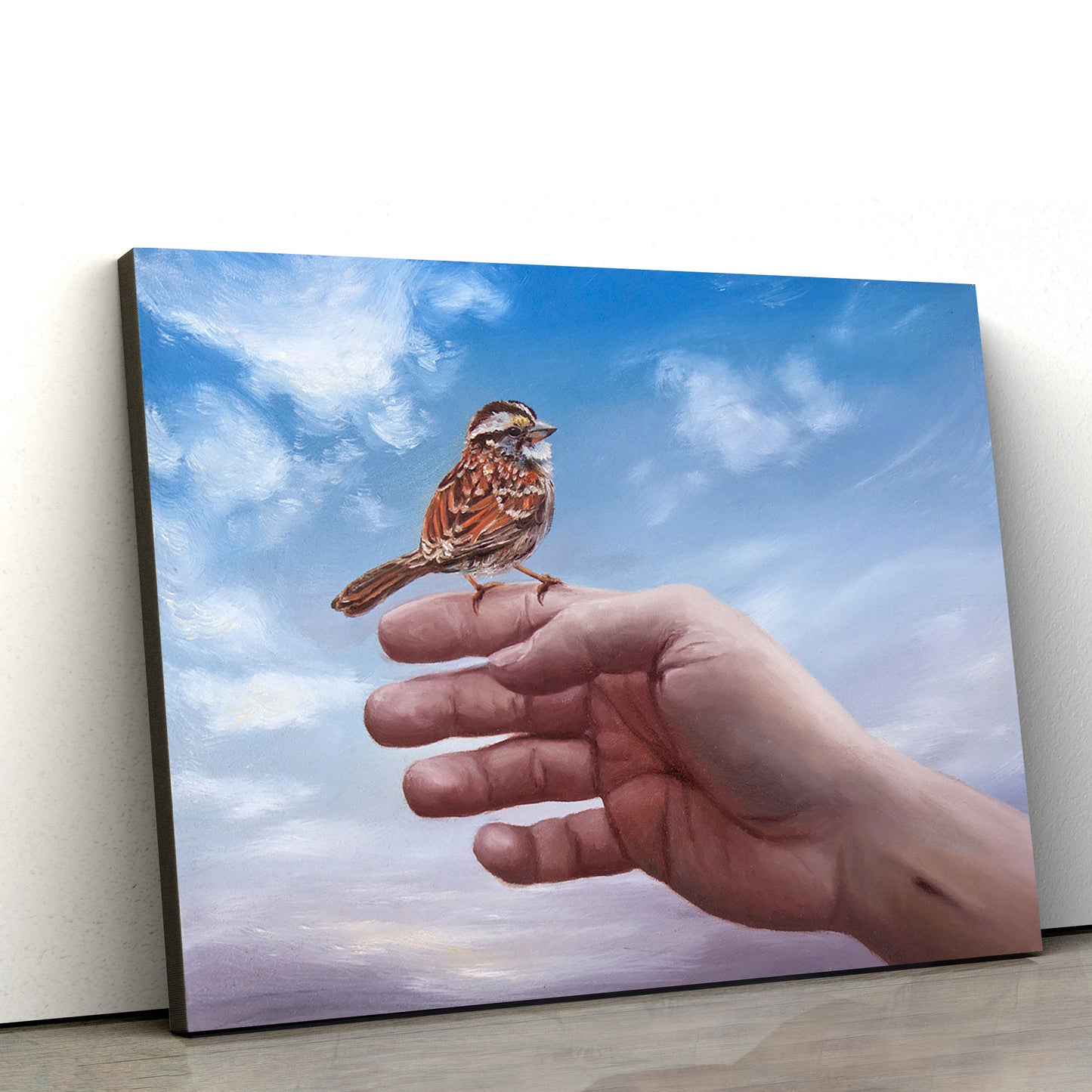 Every Sparrow Is Known Canvas Wall Art - Christian Wall Decor
