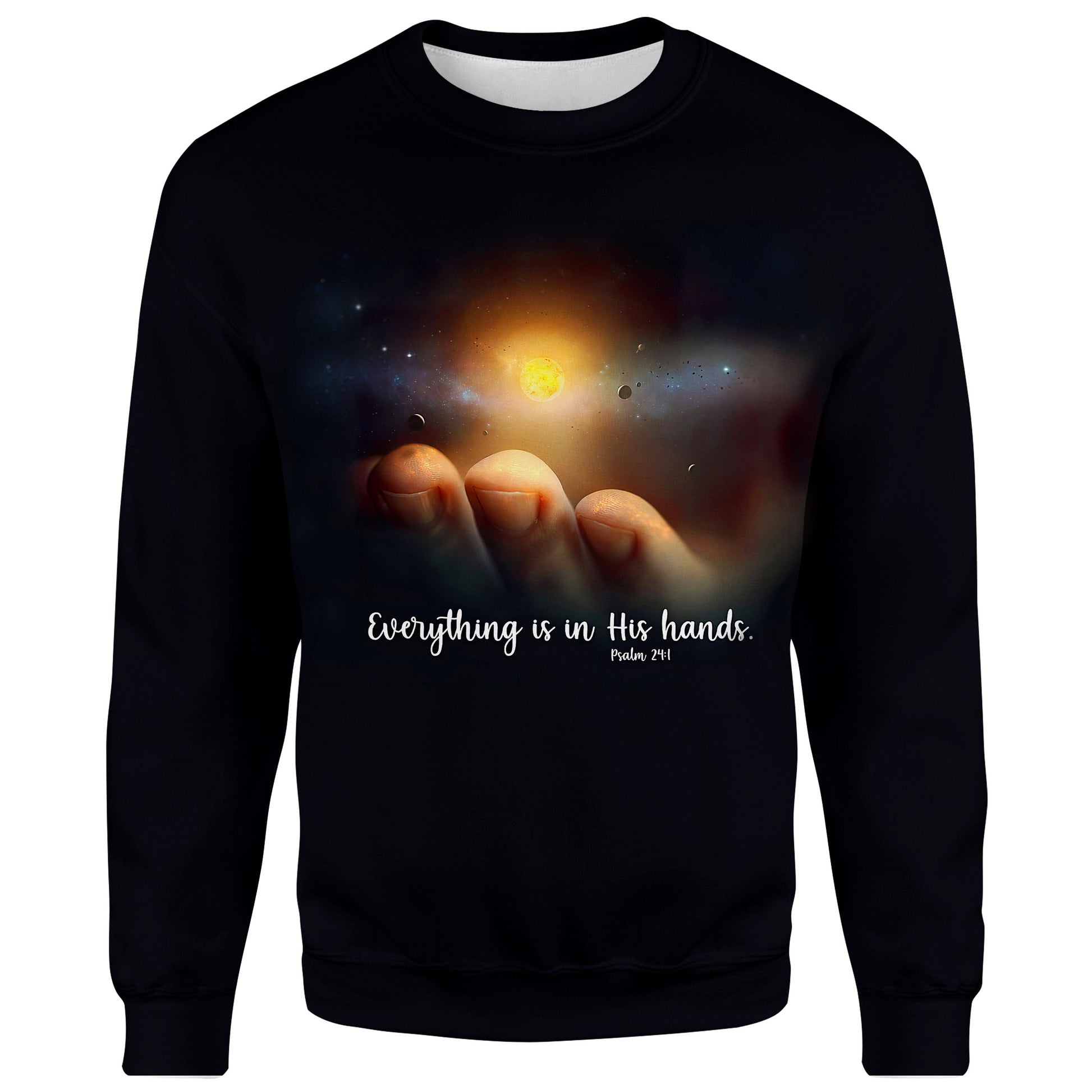 Every Thing Is In His Hands Psalm 24 1 Christian Jesus 3d Full Print Hoodie - 3d Shirts Gifts