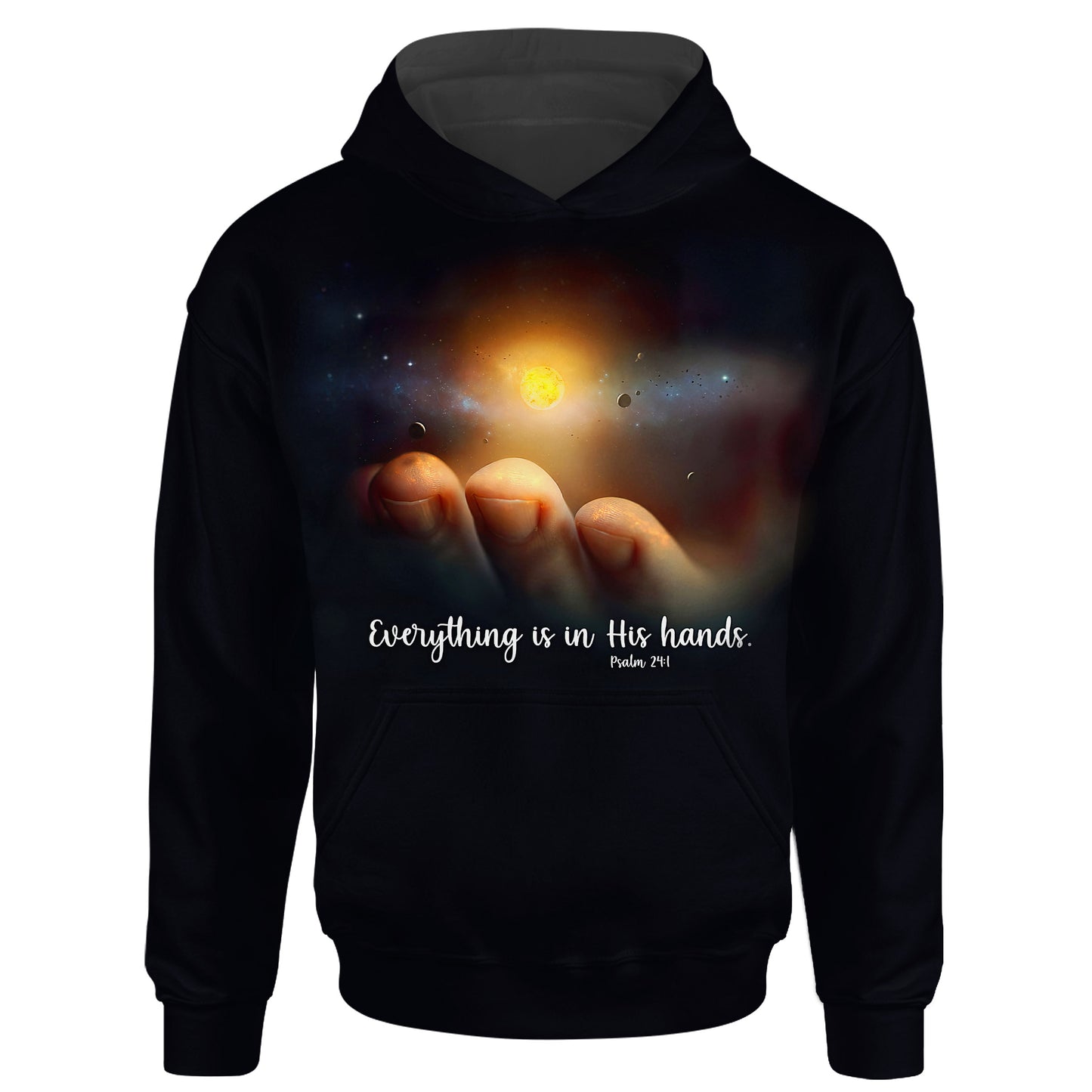 Every Thing Is In His Hands Psalm 24 1 Christian Jesus 3d Full Print Hoodie - 3d Shirts Gifts