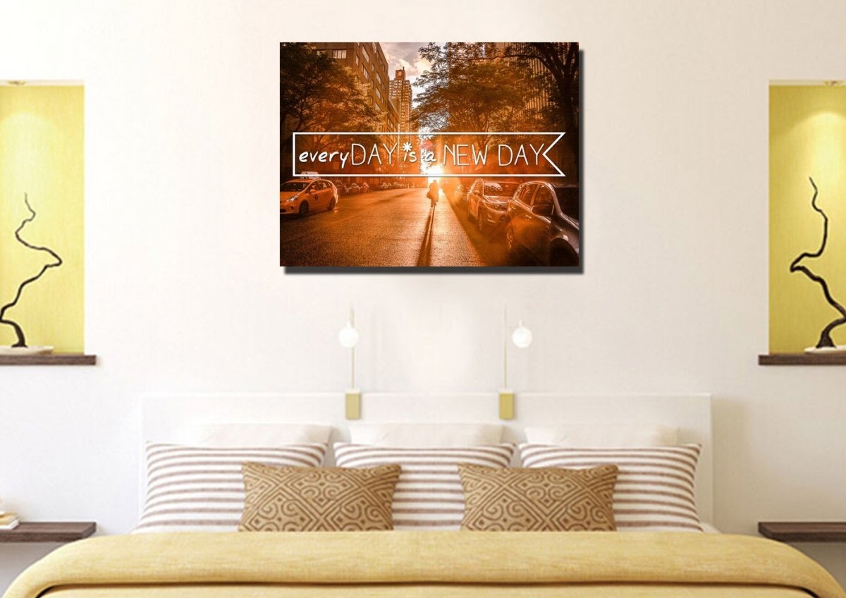 Everyday Is A New Day Canvas Wall Art Print - Christian Canvas Wall Art