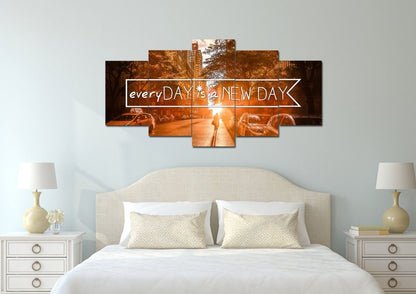 Everyday Is A New Day Canvas Wall Art Print - Christian Canvas Wall Art