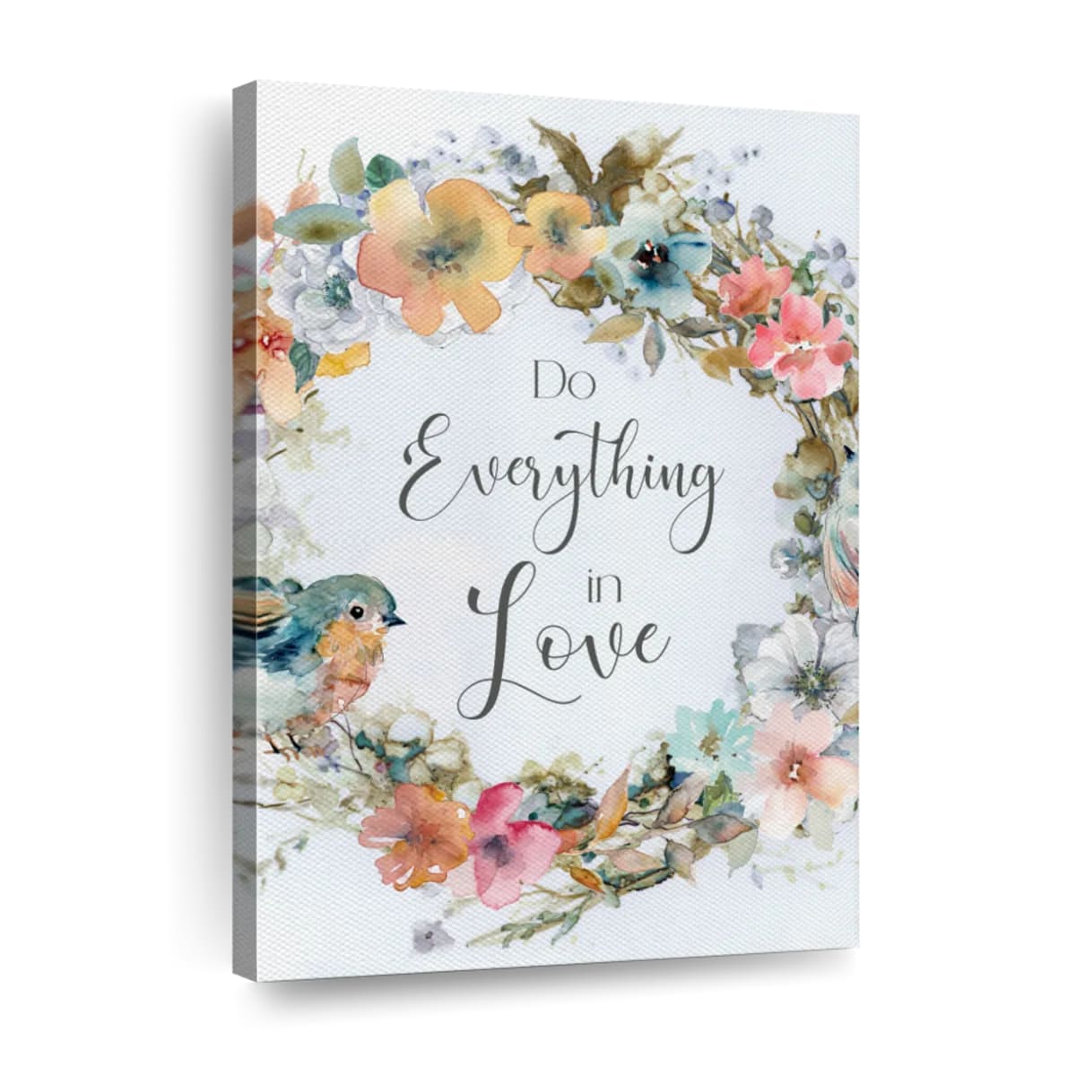 Everything In Love Canvas Wall Art - Christian Wall Decor Art - Religious Wall Decor